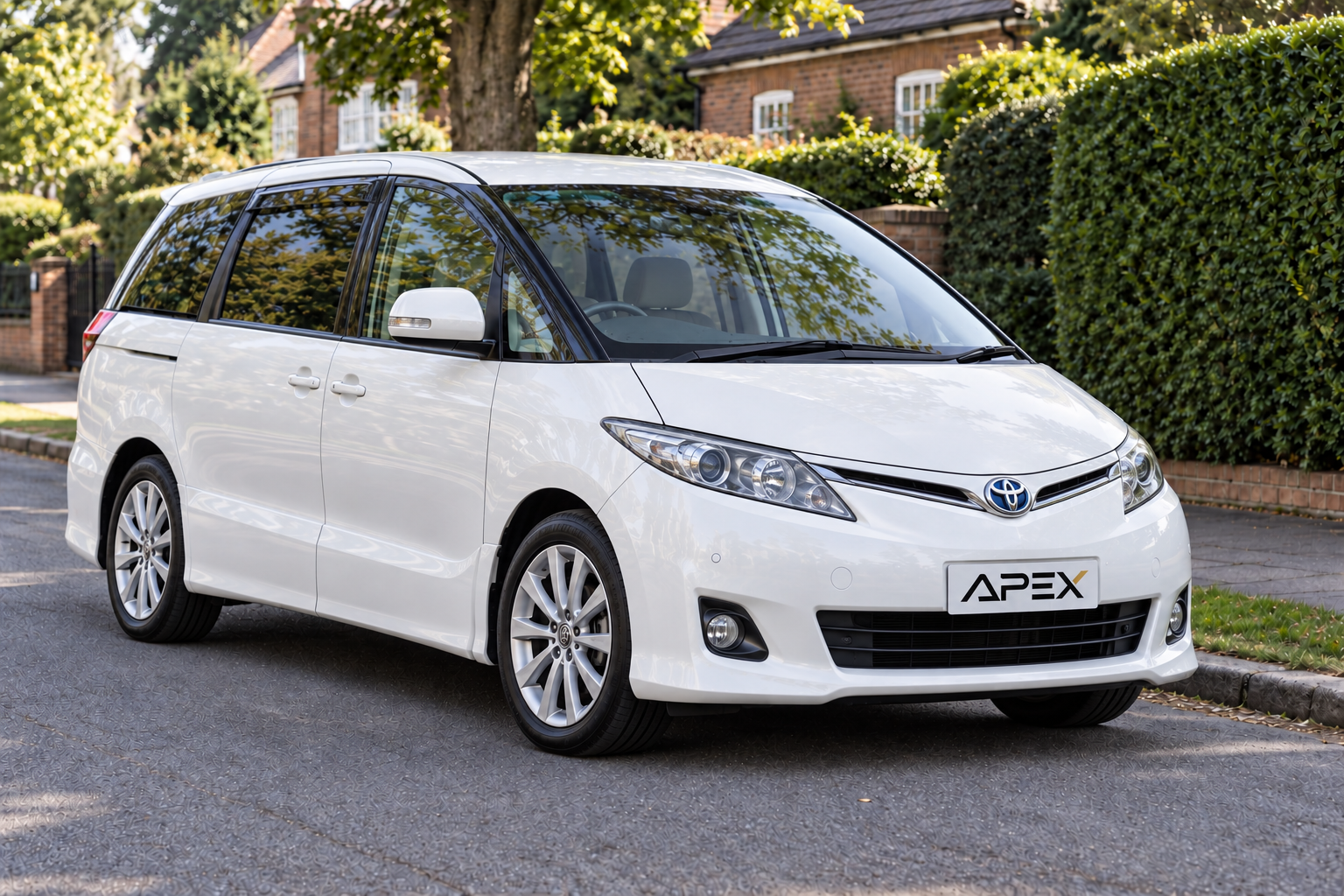 Illustrative white Toyota Estima
